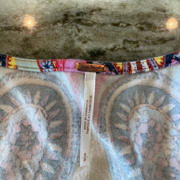 Women’s Long sleeve paisley free people bodysuit size small - Picture 5 of 5